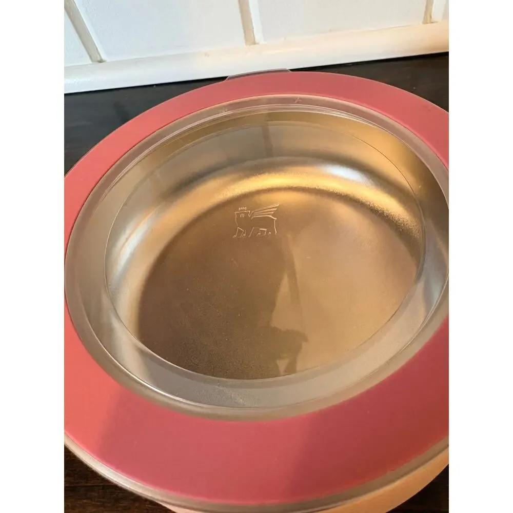Stanley 24 oz Dog Bowl Pink Cowgirl Cowboy Hat Stainless Steel Pet Bowl NWOT